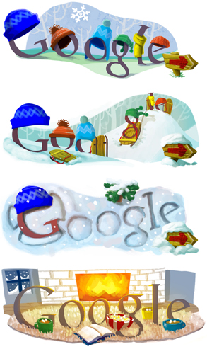 Winter Solstice Google Doodles 2010