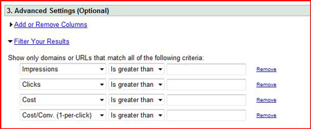 AdWords Advanced Settings