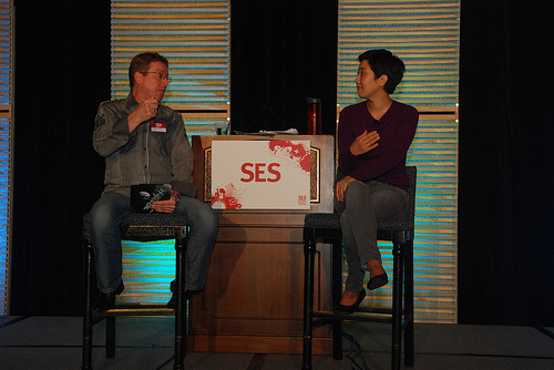 Mike Grehan and Maile Ohye at SES Chicago 2010.jpg
