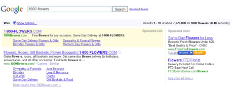 1800Flowers Paid Ad