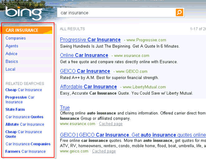 Bing Related Searches