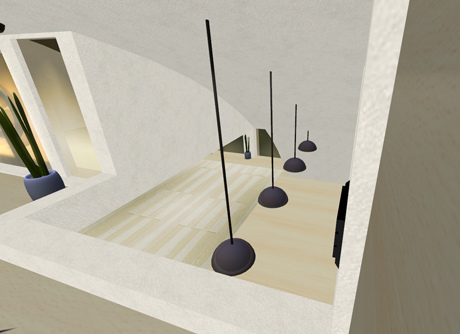 nterior open to below