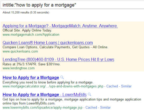 Google How to Apply for a Mortgage