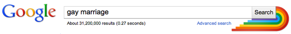 Google Gay Search Rainbow