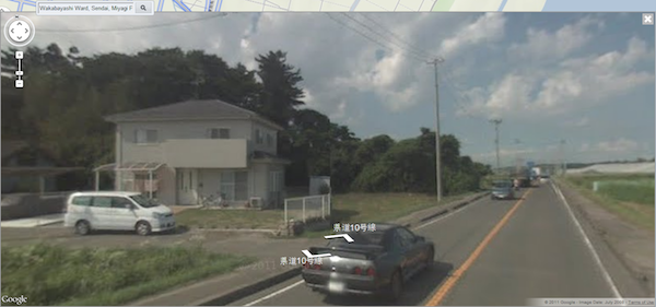 Google Streetview tracks tsunami desctruction in Japan Google Streetview tracks tsunami desctruction in Japan