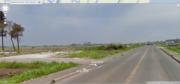 Google Streetview tracks tsunami desctruction in Japan Google Streetview tracks tsunami desctruction in Japan