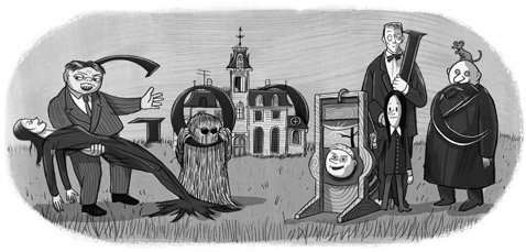 Addams Family Google Doodle