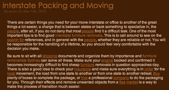 Example of spun content Example of spun content