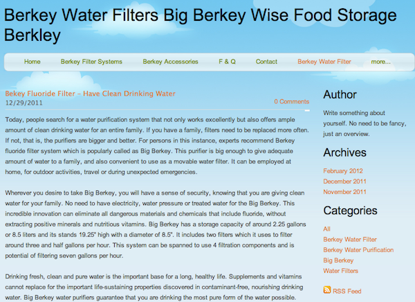 Example of personal blog spam round robin Example of personal blog spam round robin