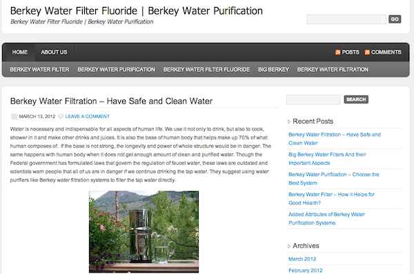 Example of personal blog spam in a round robin Example of personal blog spam in a round robin