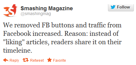 Smashing Magazine Social Sharing Tweet