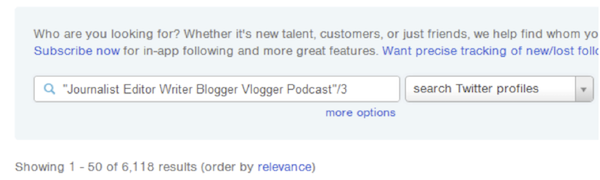 Search Twitter Profiles