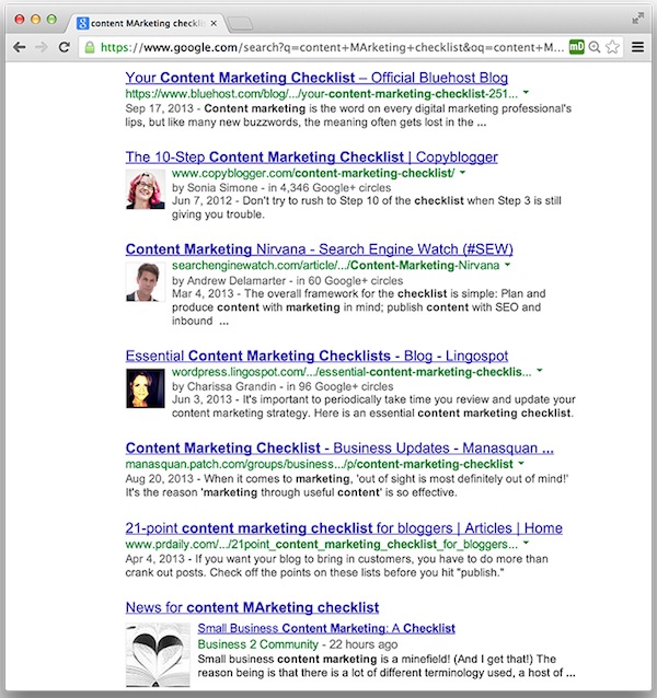 Google Authorship in SERPs