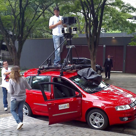 Google Streetview Red Car