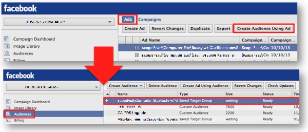 Facebook Create Audiences