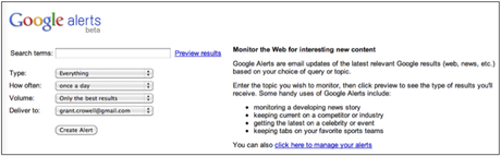 Google Alerts