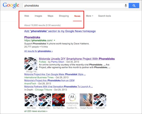 Phonebloks Google News