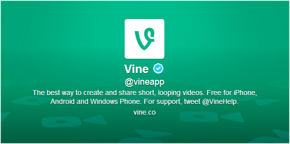 Vine Twitter Profile