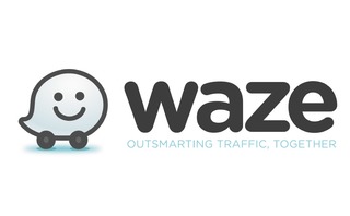 Waze crowdsourcing navigation app logo