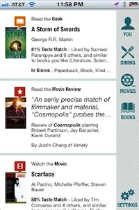 Jybe taste matches for books and movies Jybe taste matches for books and movies